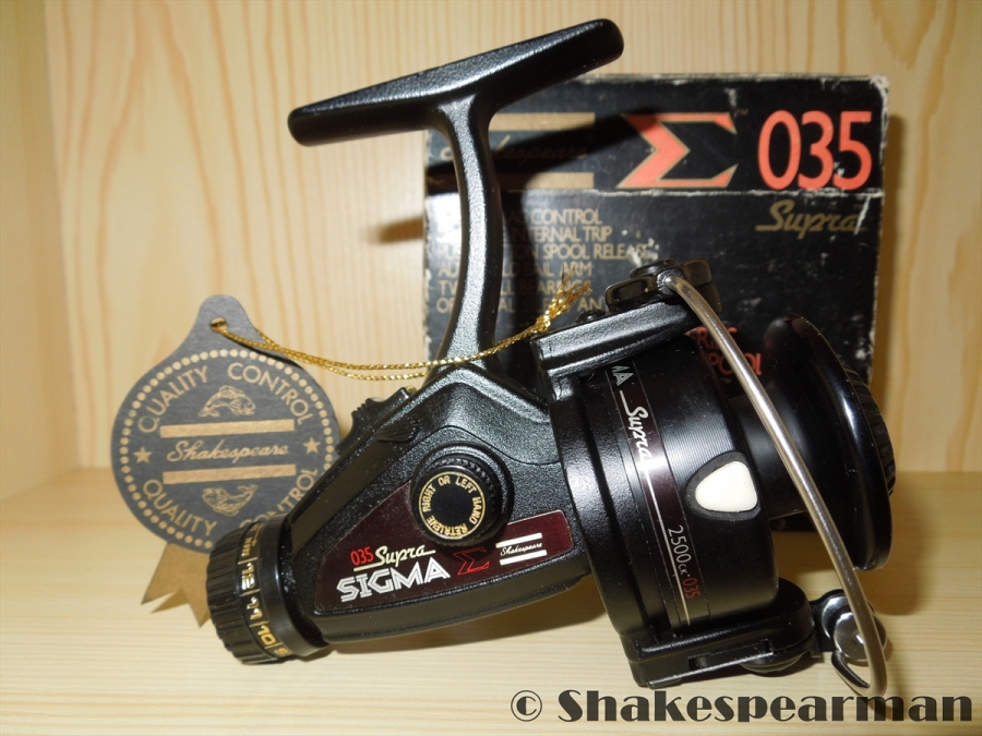 5 Vintage Shakespeare Sigma 035 reels (Supra, Pro, and Graphite