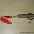 T�pytka Noris Shakespeare Spinner  Minnow s gumovou rybkou- 4171 - 2 �erven� - red